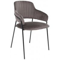 Стул Алвест AV 448 темно-серый бархат/черный