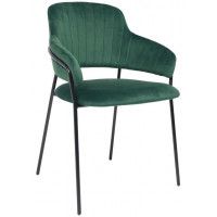 Стул Алвест AV 448 темно-зеленый бархат/черный