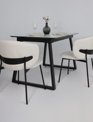 Стул Алвест AV 496 кремовая рогожка Wellton 000/черный купить в Минске