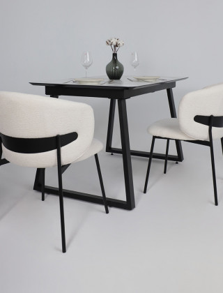 Стул Алвест AV 496 кремовый шенилл Madison 02/черный купить в Минске