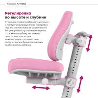 Кресло Anatomica Armata с подлокотниками серый купить в Минске