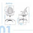 Кресло Anatomica Arriva (с подставкой и подлокотниками) зеленый купить в Минске