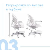 Кресло Anatomica Arriva (с подставкой и подлокотниками) голубой купить в Минске