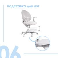 Кресло Anatomica Arriva (с подставкой и подлокотниками) голубой купить в Минске