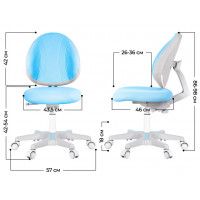 Кресло Anatomica Arriva (с подставкой) голубой купить в Минске