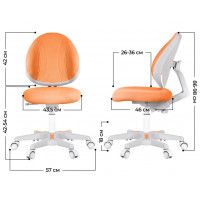 Кресло Anatomica Arriva (с подставкой) оранжевый купить в Минске