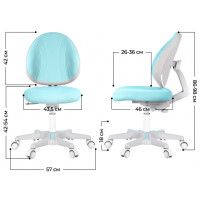 Кресло Anatomica Arriva (с подставкой) светло-голубой купить в Минске