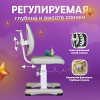 Детский растущий стул Anatomica Ergo Duos серый купить в Минске Детский растущий стул Anatomica Ergo Duos серый купить в Минске