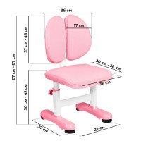 Детский растущий стул Anatomica Ergo Duos розовый купить в Минске Детский растущий стул Anatomica Ergo Duos розовый купить в Минске