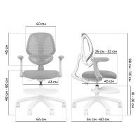 Кресло Anatomica Farang с подлокотниками серый купить в Минске