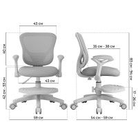 Кресло Anatomica Forma с подлокотниками серый купить в Минске