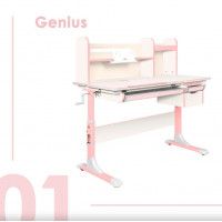 Детская парта Anatomica Genius белый/голубой купить в Минске