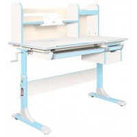 Детская парта Anatomica Genius белый/голубой