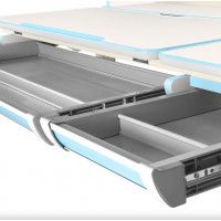 Детская парта Anatomica Genius белый/голубой купить в Минске