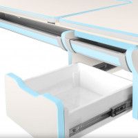 Детская парта Anatomica Genius белый/голубой купить в Минске