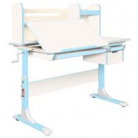 Детская парта Anatomica Genius белый/голубой купить в Минске