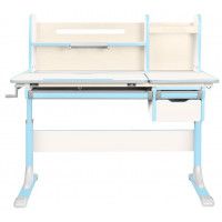 Детская парта Anatomica Genius белый/голубой купить в Минске