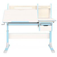 Детская парта Anatomica Genius белый/голубой купить в Минске