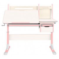 Детская парта Anatomica Genius белый/розовый купить в Минске