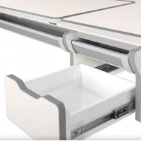 Детская парта Anatomica Genius белый/серый купить в Минске