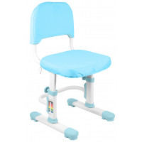 Детский растущий стул Anatomica Lux-01 с чехлом Comfort-01 голубой