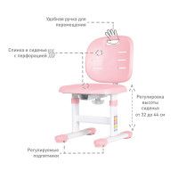 Детский растущий стул Anatomica Lux Pro розовый купить в Минске