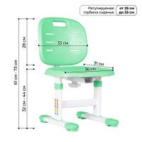 Детский растущий стул Anatomica Lux Pro зеленый купить в Минске