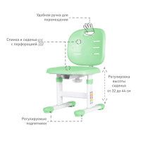 Детский растущий стул Anatomica Lux Pro зеленый купить в Минске