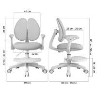 Кресло Anatomica Primera Duos с подлокотниками серый купить в Минске Кресло Anatomica Primera Duos с подлокотниками серый купить в Минске