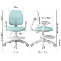 Кресло Anatomica Primera с подлокотниками голубой купить в Минске Кресло Anatomica Primera с подлокотниками голубой купить в Минске