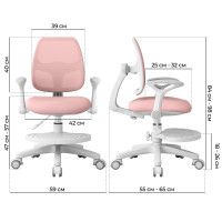 Кресло Anatomica Primera с подлокотниками розовый купить в Минске