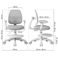 Кресло Anatomica Primera с подлокотниками серый купить в Минске