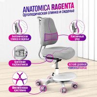 Кресло Anatomica Ragenta с подлокотниками черный купить в Минске