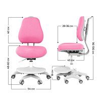 Кресло Anatomica Ragenta с подлокотниками розовый купить в Минске