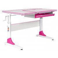 Детская парта Anatomica Study-100 белый/розовый