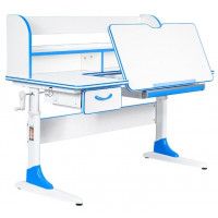 Детская парта Anatomica Study-120 Lux белый/голубой купить в Минске