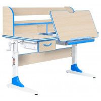Детская парта Anatomica Study-120 Lux клен/голубой купить в Минске
