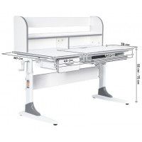 Детская парта Anatomica Study-120 Lux клен/голубой купить в Минске