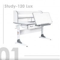 Детская парта Anatomica Study-120 Lux белый/голубой купить в Минске