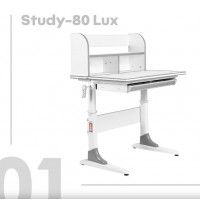 Детская парта Anatomica Study-80 Lux белый/голубой купить в Минске