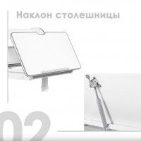 Детская парта Anatomica Study-80 Lux белый/голубой купить в Минске