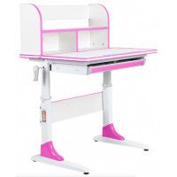 Детская парта Anatomica Study-80 Lux белый/розовый