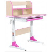 Детская парта Anatomica Study-80 Lux клен/розовый