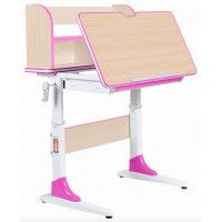Детская парта Anatomica Study-80 Lux клен/розовый купить в Минске