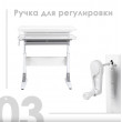 Детская парта Anatomica Study-80 белый/голубой купить в Минске