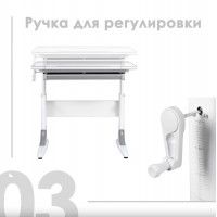 Детская парта Anatomica Study-80 клен/голубой купить в Минске