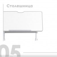 Детская парта Anatomica Study-80 клен/голубой купить в Минске