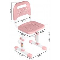 Детский растущий стул Anatomica Lux-01 светло-розовый купить в Минске Детский растущий стул Anatomica Lux-01 светло-розовый купить в Минске