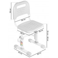 Детский растущий стул Anatomica Lux-01 серый купить в Минске