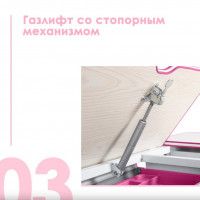 Детская парта Anatomica Uniqa Lite белый/голубой купить в Минске